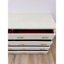 Load image into Gallery viewer, Coastal Mitchell Gold Bob Williams White Dresser, Brass Handles, 8 Drawer
