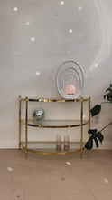 Load and play video in Gallery viewer, Arched Brass Console Table
