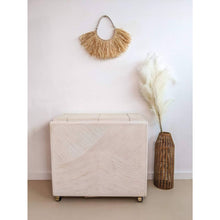 Load image into Gallery viewer, Pencil Reed Rattan Fold Top Bar Cart
