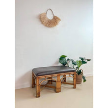 Load image into Gallery viewer, Rattan Bench with Cushion
