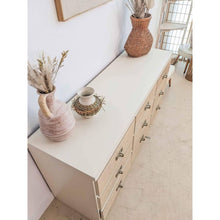 Load image into Gallery viewer, Mid Century Laminate 9 Drawer Dresser

