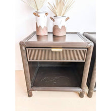 Load image into Gallery viewer, Ribbed Brown Nightstands
