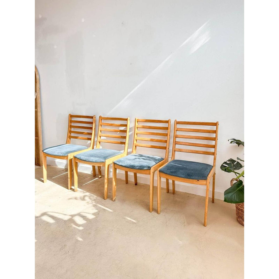 Set Of Four Mid Century Dining Chairs