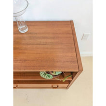 Load image into Gallery viewer, Danish Teak Rolling Cabinet
