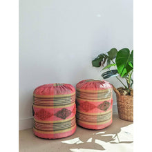 Load image into Gallery viewer, Pair Of Moroccan Woven Poufs
