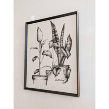 Load image into Gallery viewer, Framed Canvas Plant Painting
