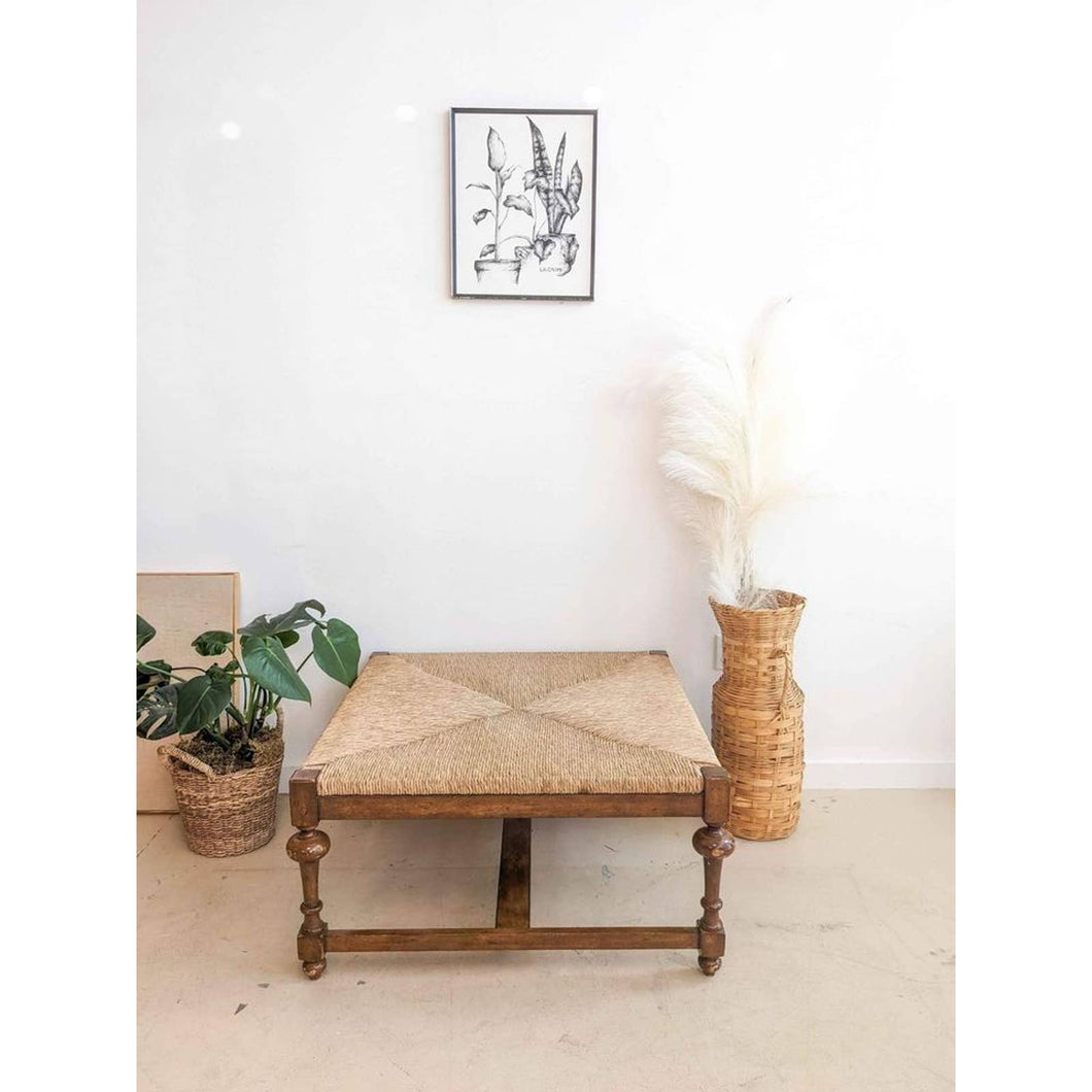 Vintage Woven Coffee Table